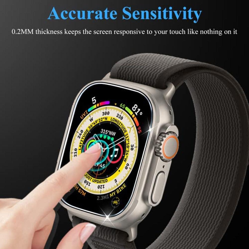 Anti-Scratch Tempered Glass Screen Protector For Apple Watch Ultra Series 49mm