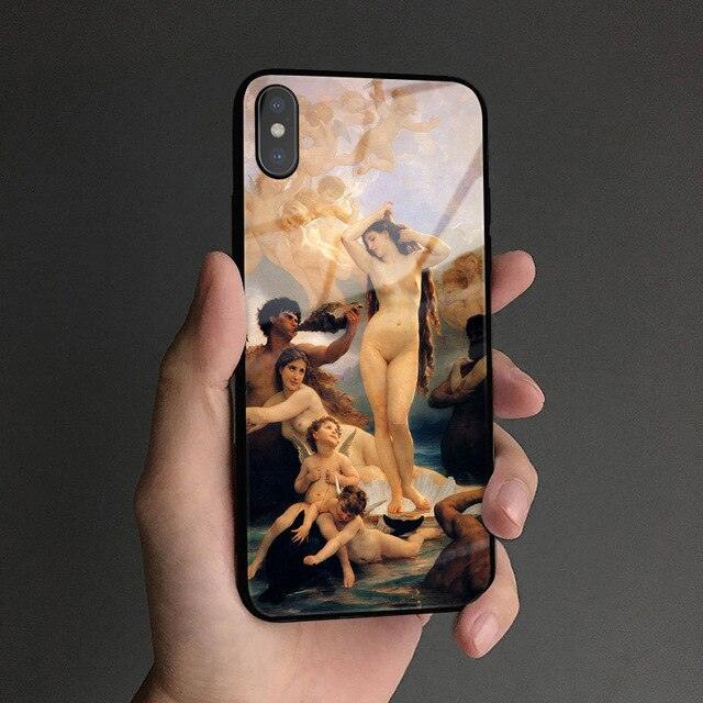 Birth Of Venus Oil Painting Fine Art Phone Case Soft Silicone Cover For Apple iPhone 5 5s Se 6 6s 7 8 Plus X XR XS MAX Anti-Knock Fitted Phone Case - i-Phonecases.com