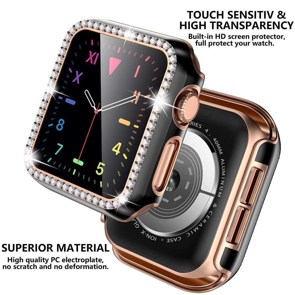 Bling Diamond Bumper Case For Apple Watch Series 7 3 8 5 6 SE 45