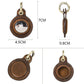 Classic Vintage Retro Leather Key Fob Case For Apple AirTag Location Device With Keyring