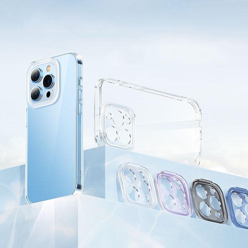 Clear Phone Case for iPhone 14/Plus/Pro/Max With Detachable Interchangeable Lens Protectors