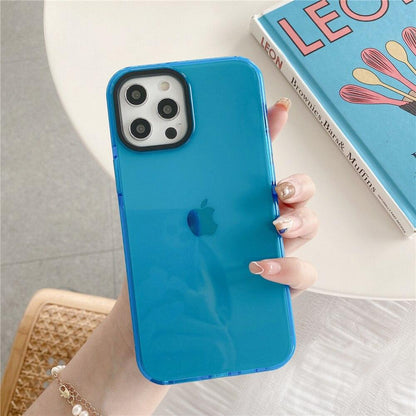 Cute Candy Neon Fluorescent Color Case For iPhone 11 Pro Max XR X XS Max 7 8 Plus SE