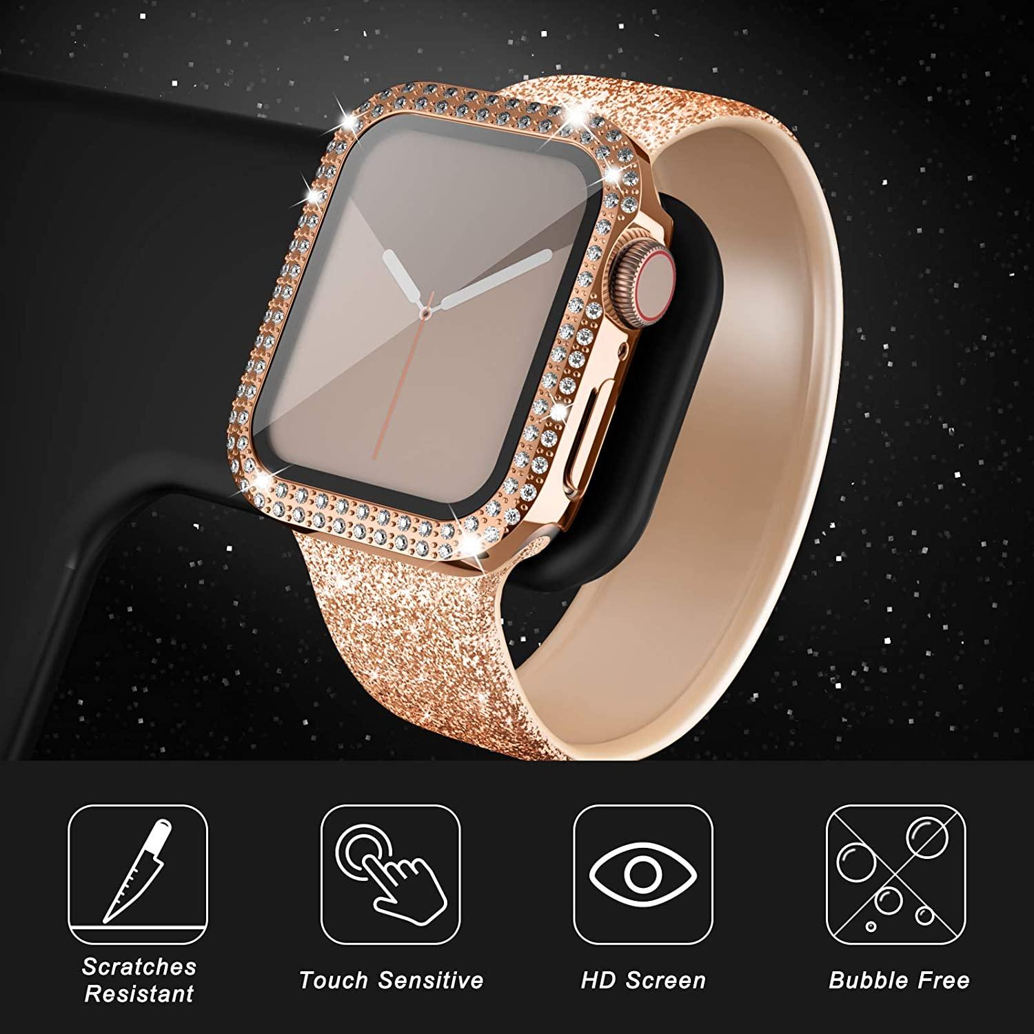 Diamond Bling Bumper Case For Apple Watch 8 7 3 4 5 6 SE 45/41/44/40/42/38mm