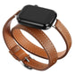 SPECIFICATIONS  Double Band Leather Strap For Apple Watch 8 7 6 SE 5 4 3 2 Ultra 49/45/42/44/38/40/41mm  Item Type: Leather Watchband For Apple Watch   Band Material Type: Leather  Band Length: 22cm
