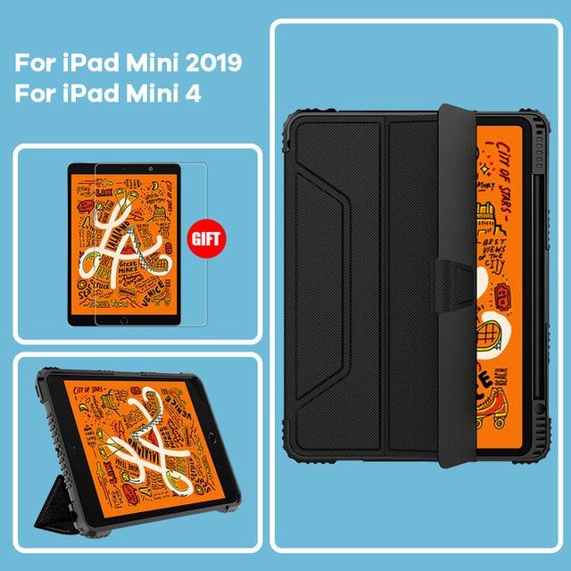 Durable Heavy Duty Case For iPad 9.7 iPad Pro 11 iPad 10.2 iPad Pro 12.9 case Shock Proof Corners Smart Flip Cover For iPad Case With Screen Protector Options - i-Phonecases.com
