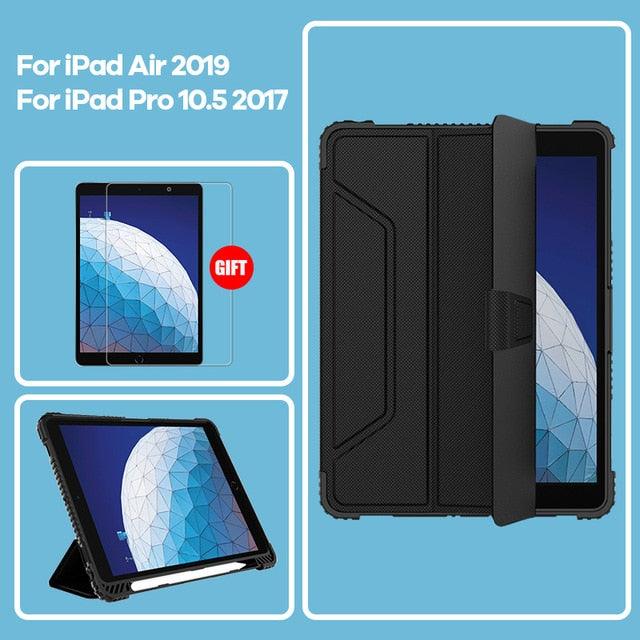 iPad Air 3 (2019) / iPad Pro 10.5 (2017) - Shockproof Case + Smar