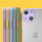 Frosted Pastel Color Square Edge Translucent Phone Case For iPhone 12 11 13 Pro Max Mini XS Max XR X 8 7 Plus SE 2020 Non-Slip iPhone Cover