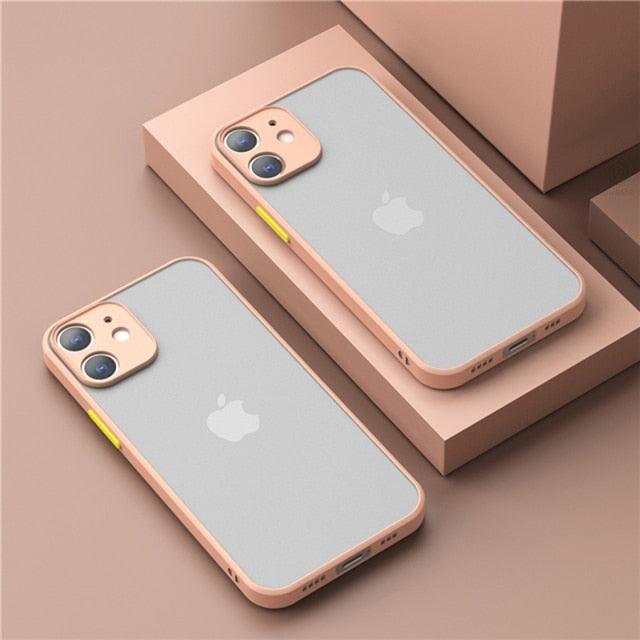 Luxury Gold Geometric Square Phone Case For iPhone 11 12 13 Pro