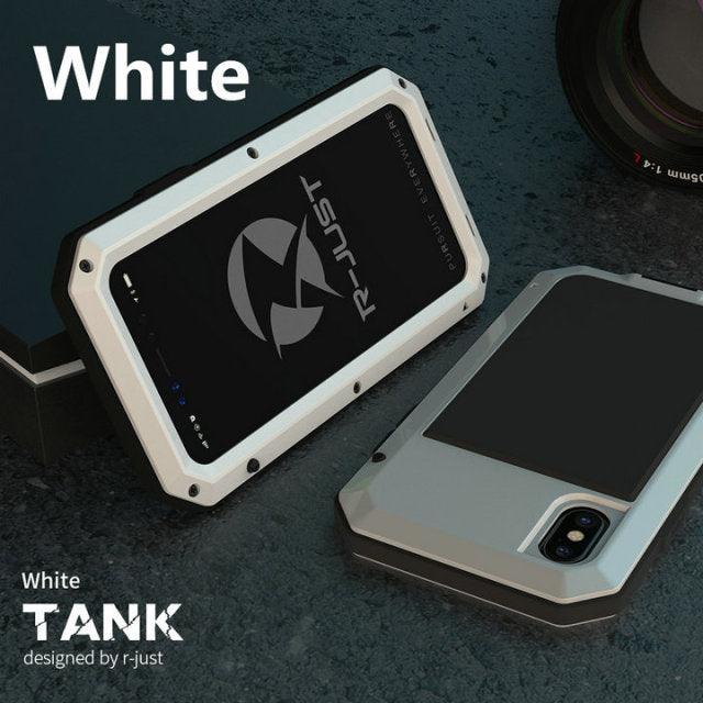 Full Body Rugged Military Protection TANK Case For iPhone Anti-Drop Anti-Shock Heavy Duty Aluminum Sealed Metal Shockproof Case For iPhone