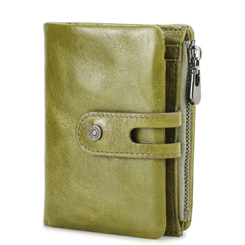 Genuine Luxury Leather AirTag Wallet Card Holder Purse For Holding Cash Credit Cards & AirTag