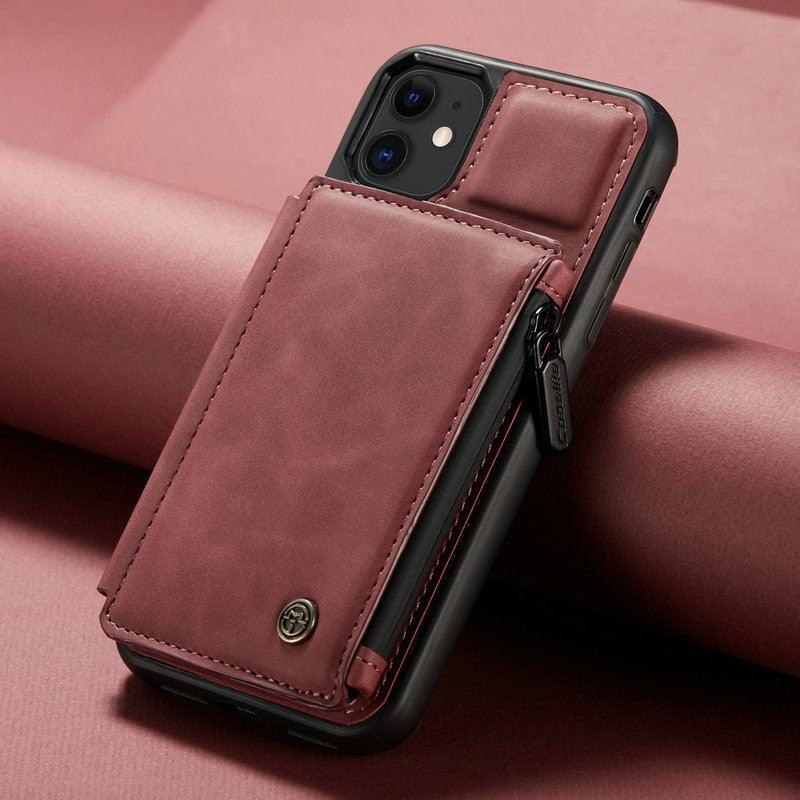 Leather Purse Wall Card Holder Flip Case For iPhone 13 12 14 Pro Max Mini 11 X XR XS Max