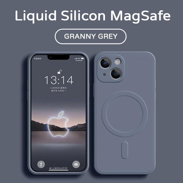 Liquid Silicon MagSafe Wireless Magnetic Charge Case For iPhone 11 Pro X XR XS Max Back Cover - i-Phonecases.com