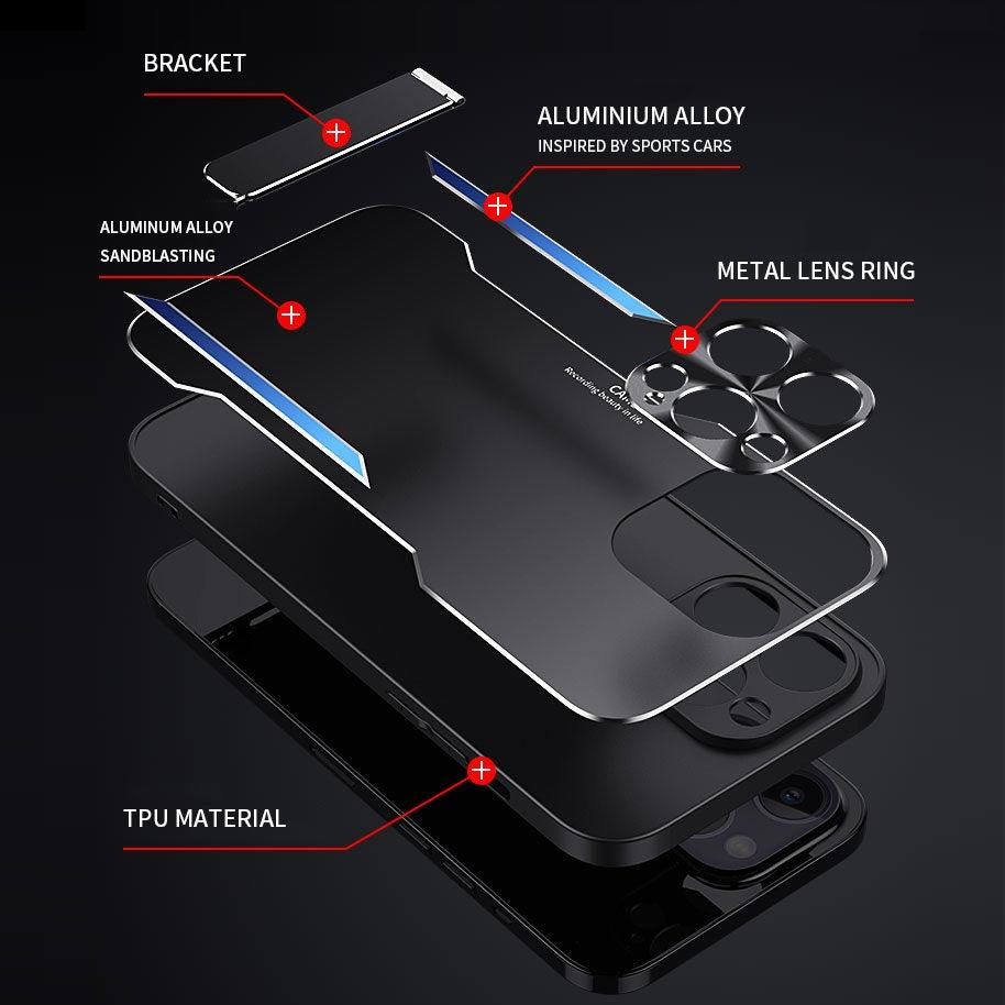 Luxury Aluminum Back Cover Metal Case For iPhone 11 Pro Max X XR XS 7 8 Plus Silicon Bumper