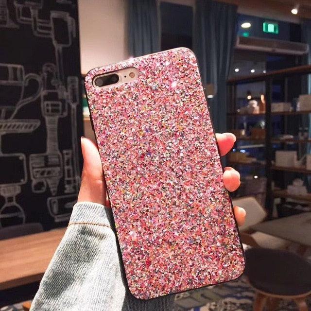 Sparkling Bling Glitter Cases For iPhone X 6 7 8 Plus TPU Cover Back For iPhone 6 6S 7 Plus 8 Plus iPhone Case Luxury Fashion Shiny Phone Case - i-Phonecases.com