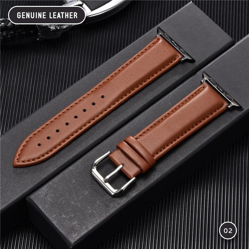 Luxury Genuine Leather Wristband For Apple Watch Series 8 7 6 5 4 3 SE 38/40/41/42/44/45mm