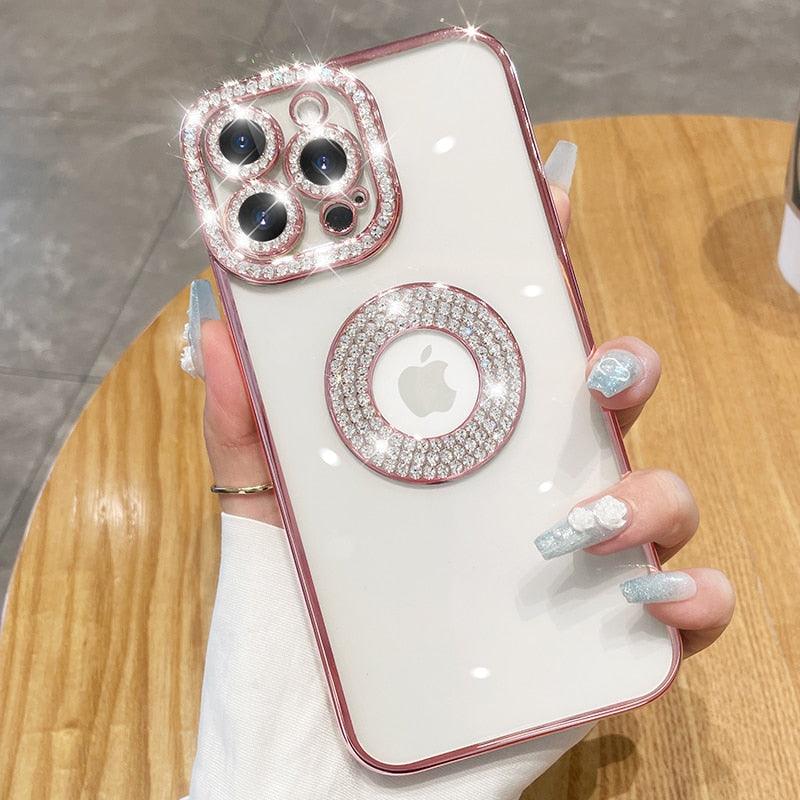 Luxury Glitter Diamond Diamante Case For iPhone 14 Pro 11 12 13 Pro Max 14 Plus Fashion Case