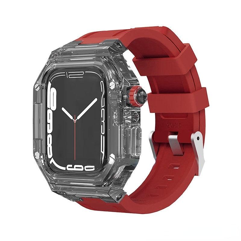Luxury Integral Case & Strap Mod Kits For Apple Watch Series 8 7 6 5 4 SE 44/45/40/41mm
