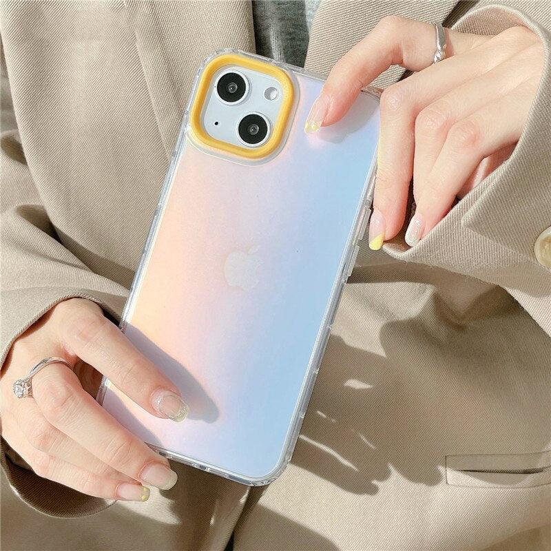 Luxury Laser Matte Gradient Case For iPhone 11 Pro Max XS XR X 7 8 Plus Lens Protection - i-Phonecases.com