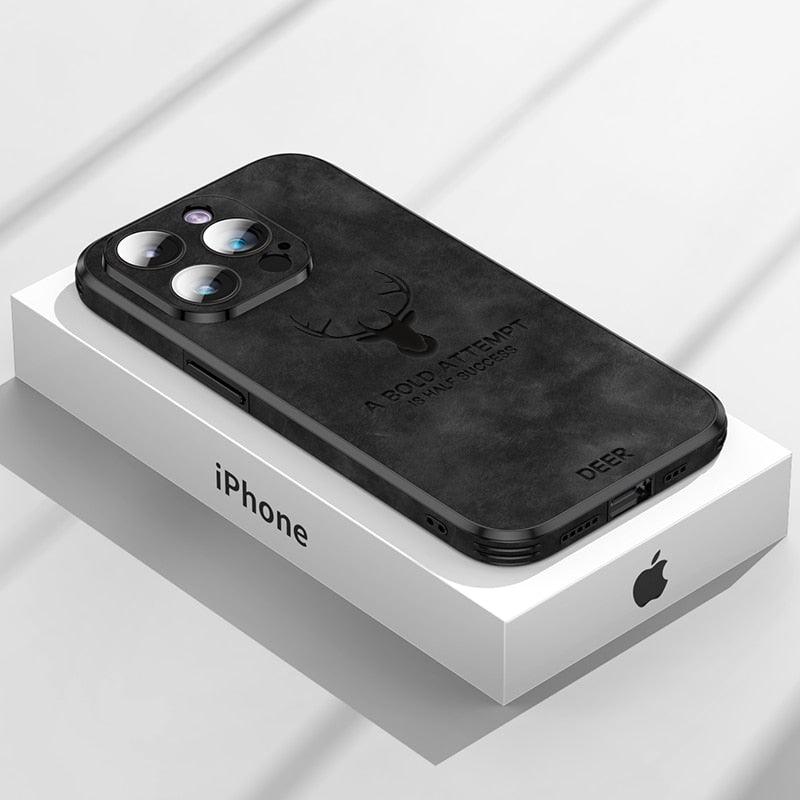 Luxury Fashion Square Leather Phone Case for iPhone 13 12 11 -   Australia