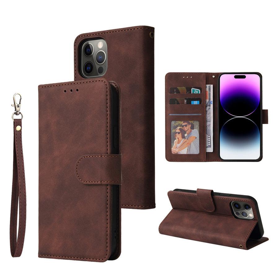 Luxury Leather Wallet Card Holder Flip Case For iPhone 14 13 12