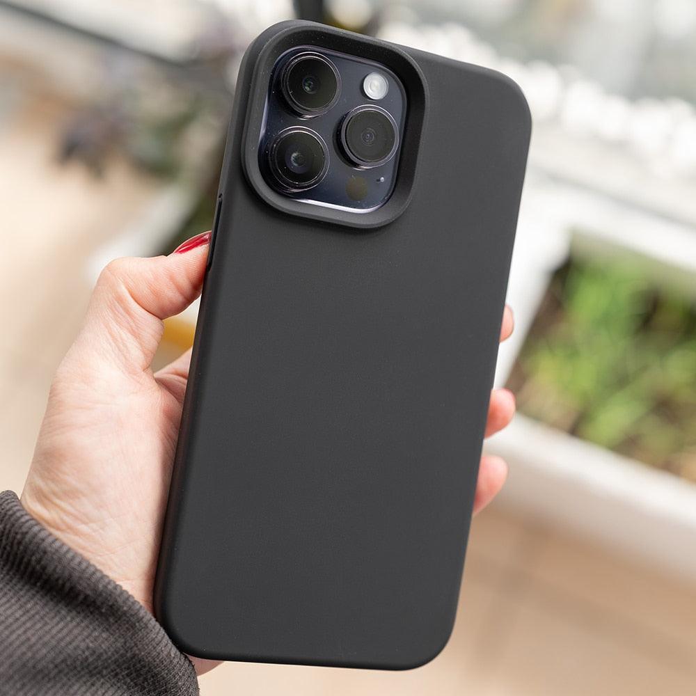 Luxury Liquid Silicon Matte Case For iPhone 14 Pro 14 Pro Max 14 Plus Raised Camera Bumper