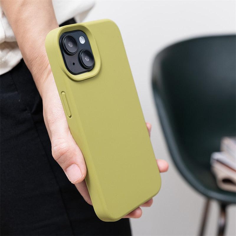 Luxury Liquid Silicon Matte Case For iPhone 14 Pro 14 Pro Max 14 Plus Raised Camera Bumper