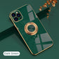 Luxury Plating Metal Ring Holder Phone Case For iPhone 11 Pro Max X XR 7 8 Plus Soft Case