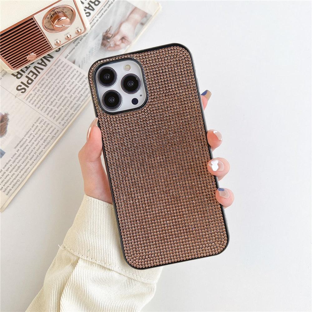 Luxury Rhinestones Bling Diamante Case for iPhone 14 13 12 11 Pro Max XS X XR 7 8 SE - i-Phonecases.com