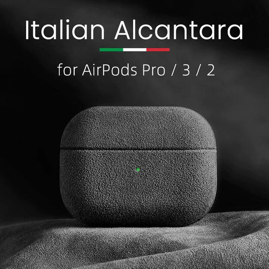 Luxury Suede Alcantara Case for AirPods Pro 2 Pro 1 Faux Leather Cases for AirPods 3 2 Earphones