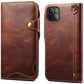 Luxury Vintage Cowhide Leather Card Holder Case For iPhone 14 13 12 11 XS MAX XR 8 7 Plus