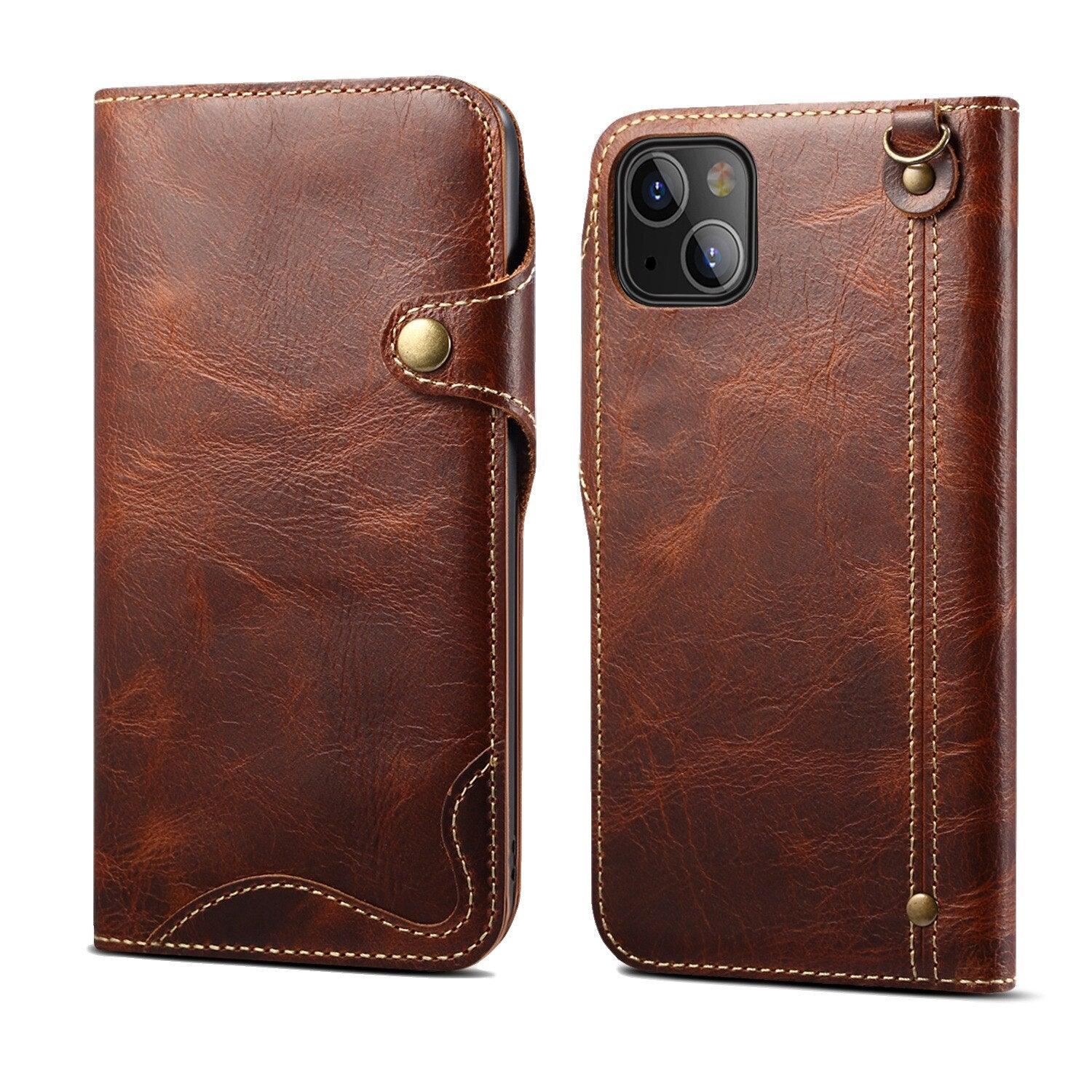 Luxury Crossbody Lanyard Leather Card Holder Wallet Case For iPhone 11 12  Pro Max mini, I-phonecases.com in 2023
