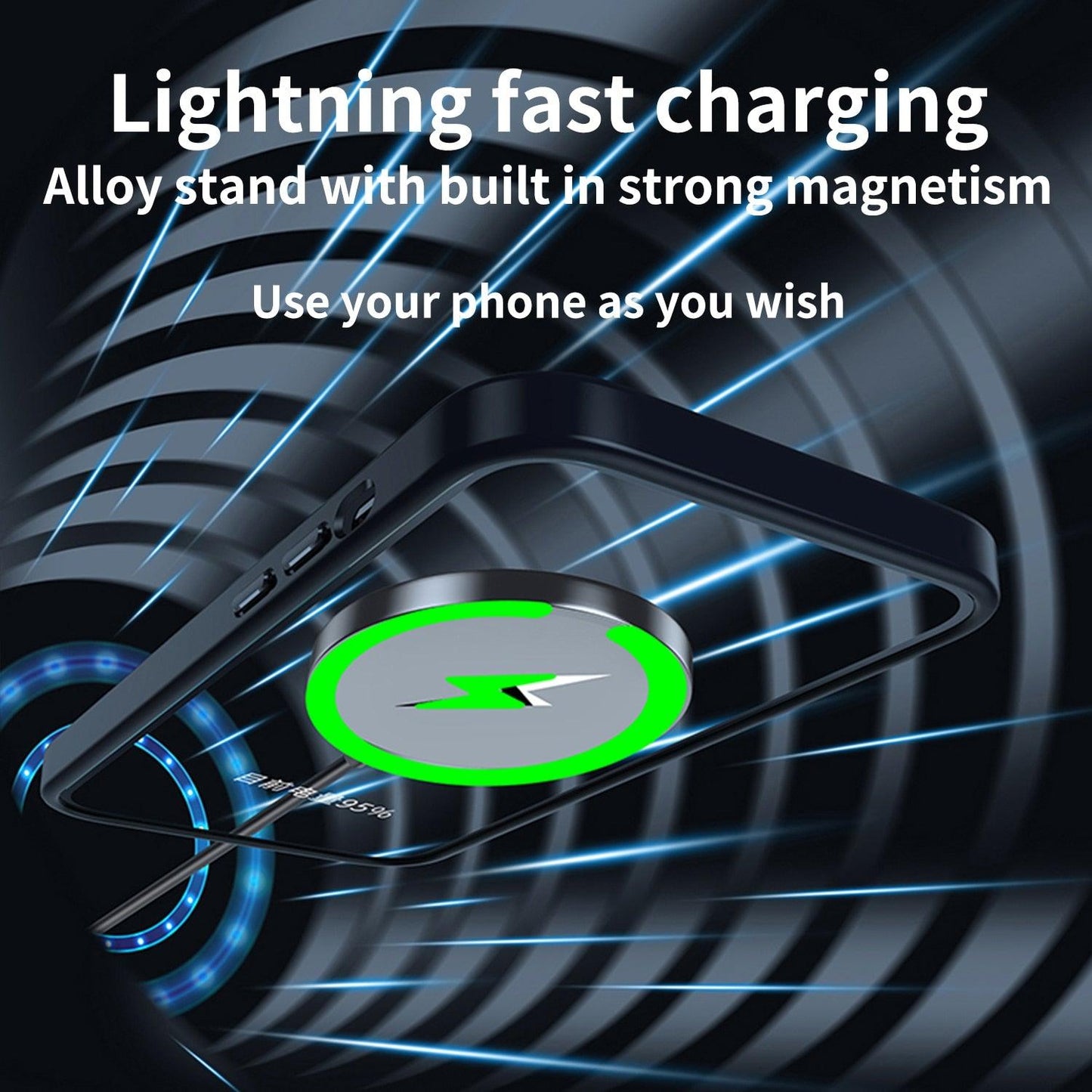 Magnetic Wireless Charging Ring Holder Silicone Metal Phone Case For iPhone 14 13 Pro Max