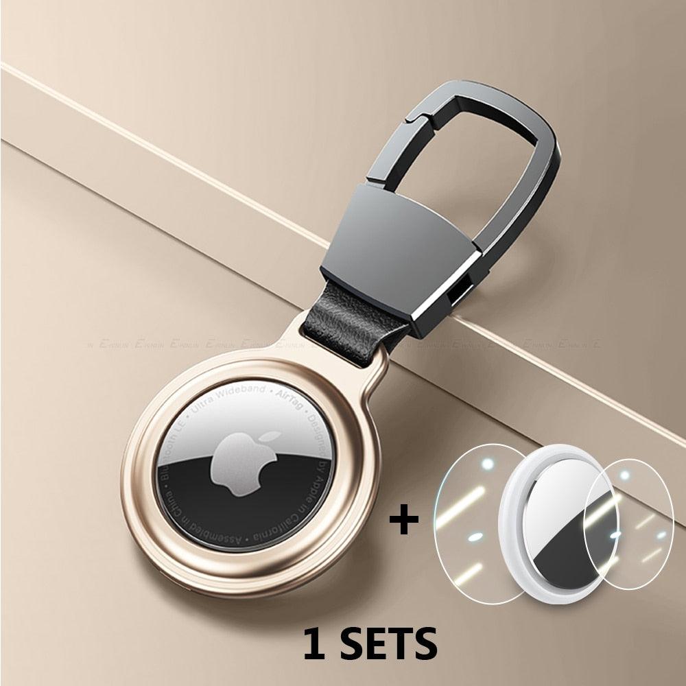 Magneto Metal Double Protection Shell Keyring Case For Apple AirTag Locating Device - 6 Colors