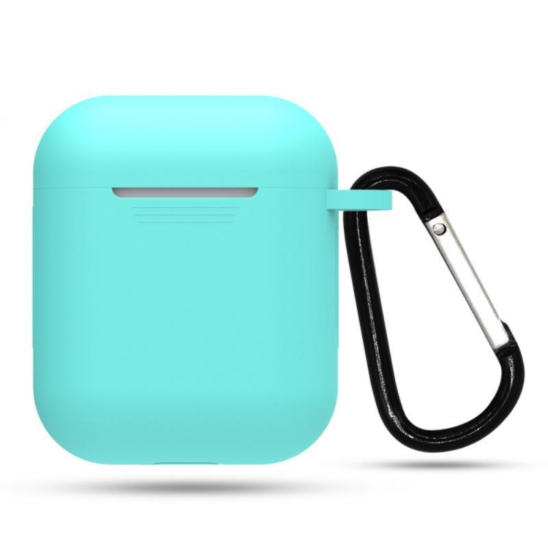 Matte Silicone Protective Cases For Apple AirPods 1/2 Bluetooth Wireless Cover For AirPods With Buckle Option