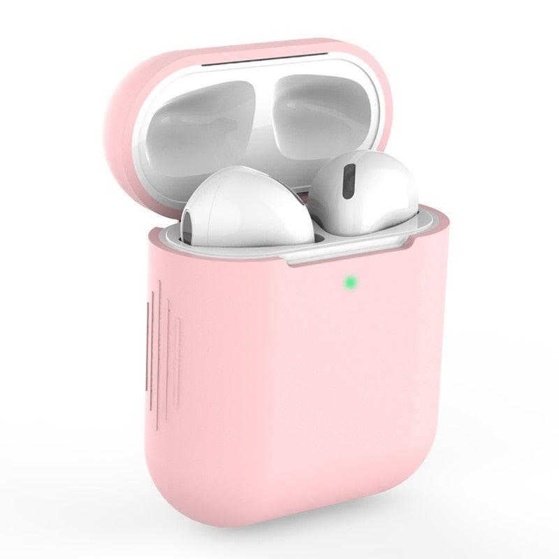 Matte Silicone Protective Cases For Apple AirPods 1/2 Bluetooth Wireless Cover For AirPods With Buckle Option