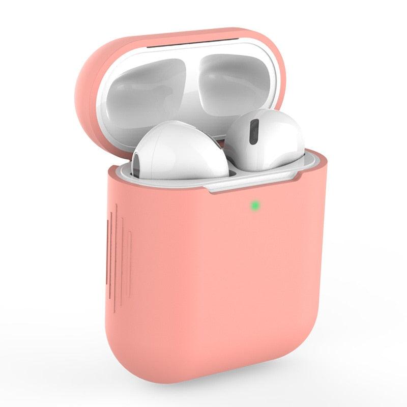 Matte Silicone Protective Cases For Apple AirPods 1/2 Bluetooth Wireless Cover For AirPods With Buckle Option