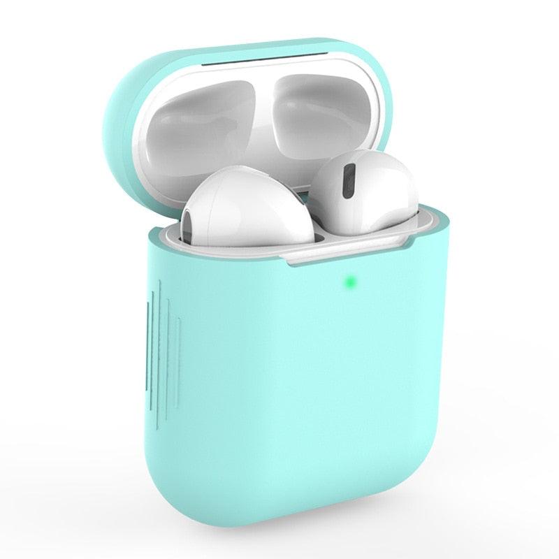 Matte Silicone Protective Cases For Apple AirPods 1/2 Bluetooth Wireless Cover For AirPods With Buckle Option