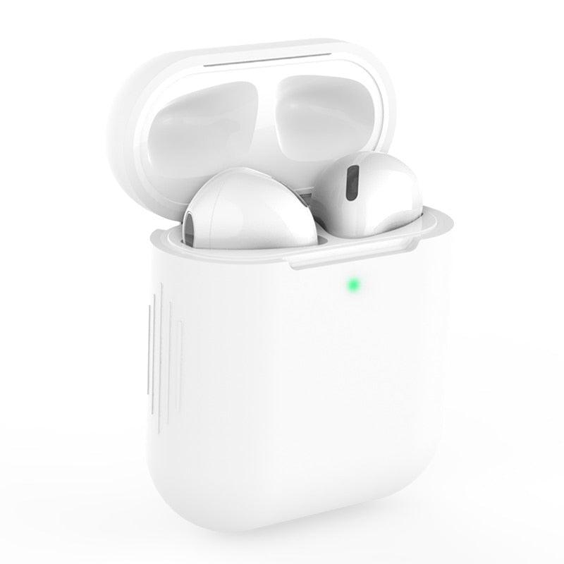 Matte Silicone Protective Cases For Apple AirPods 1/2 Bluetooth Wireless Cover For AirPods With Buckle Option