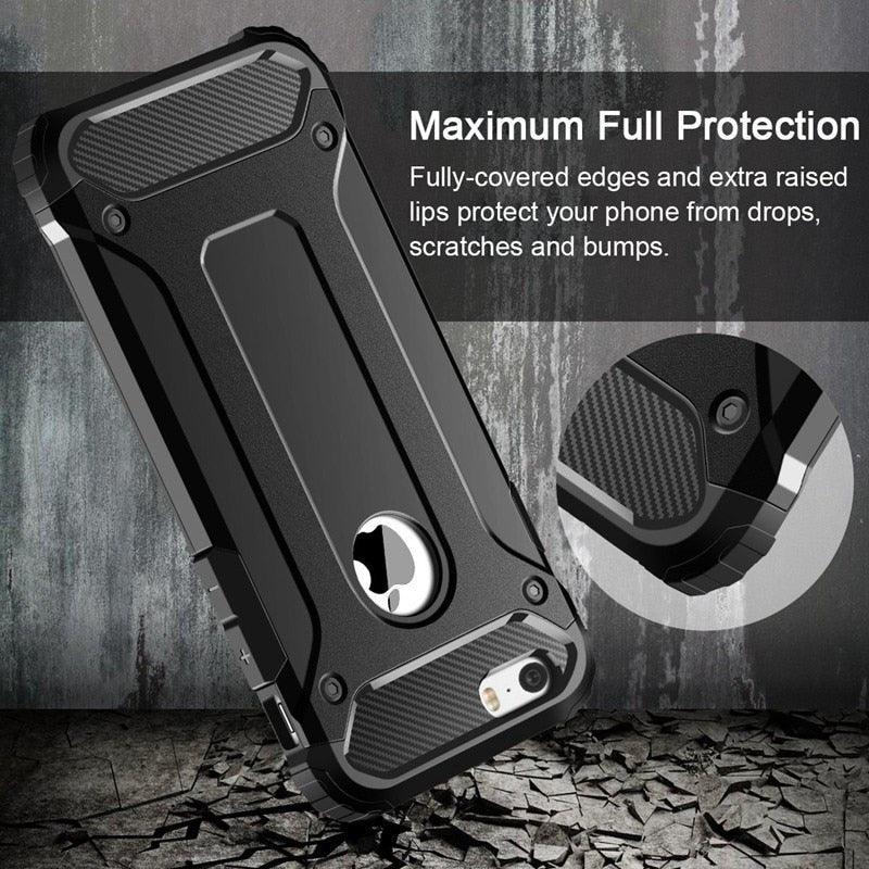 Max Protection Rugged Armor Case For iPhone 11 Pro X XR XS Max 7 8 Plus 5 6s Shockproof Cover