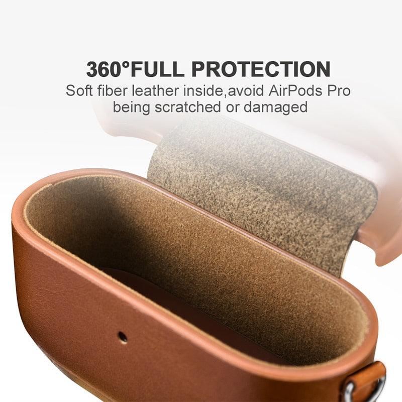 Modern Vintage Leather Wrapped Case For AirPods Pro Cover Luxury Case for AirPods 3/2/1