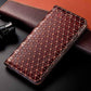 Natural Leather Flip Magnet Wallet Case For iPhone 12 Pro Max 11 Pro XR XS MAX X 8 Plus 7 Plus 360 Protection TPU Bumper Smartphone Case Card Holder Kickstand - i-Phonecases.com