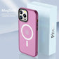NEW Colors Shockproof PC Matte Magnetic Wireless Charging Case For iPhone 14 13 12 Pro Max - i-Phonecases.com