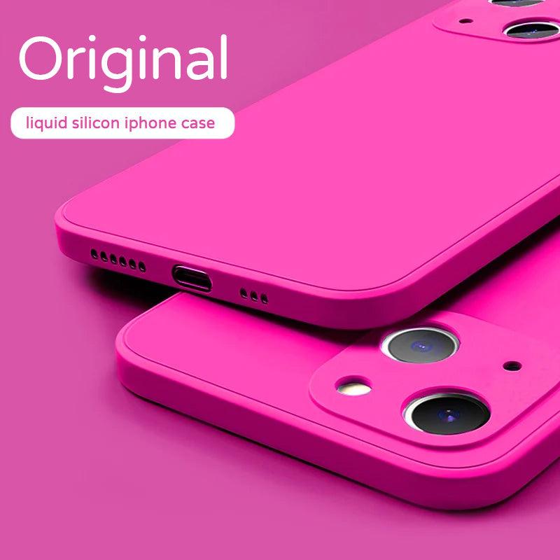NEW Square Edge Liquid Silicone Case For iPhone 11 Pro Max X XR XS Max 7 8 Plus SE - 12 Colors