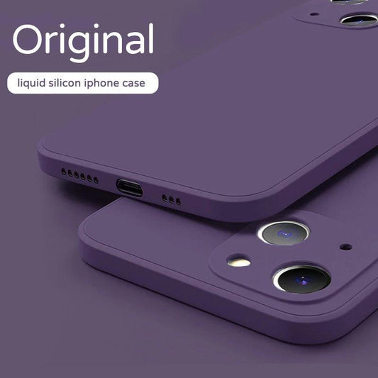 NEW Square Edge Liquid Silicone Case For iPhone 13 Pro Max 12 Pro Mini Full Protection