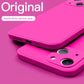 NEW Square Edge Liquid Silicone Case For iPhone 13 Pro Max 12 Pro Mini Protection - 12 Colors - i-Phonecases.com