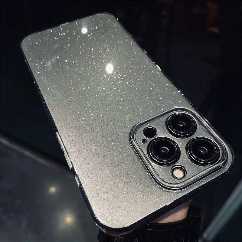 Original Shockproof Silicon Glitter Case For iPhone XR XS Max SE 2020 7 8 Plus - 10 Colors - i-Phonecases.com