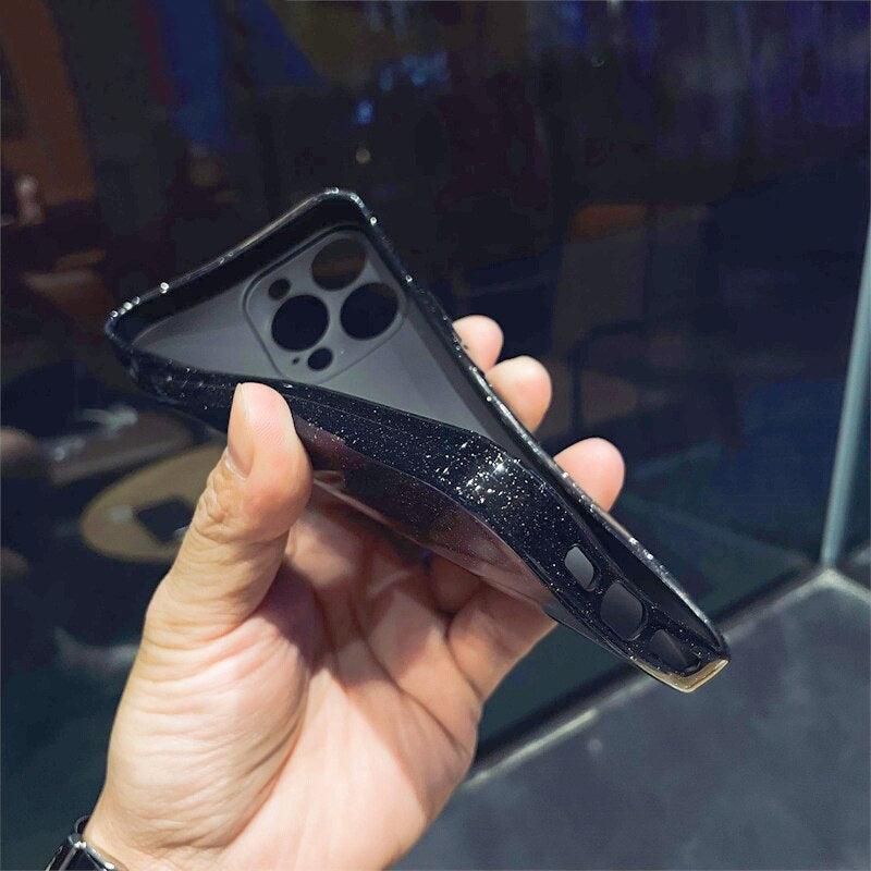 Original Shockproof Silicon Glitter Case For iPhone 11 12 Pro Max Back Cover - 10 Colors - i-Phonecases.com