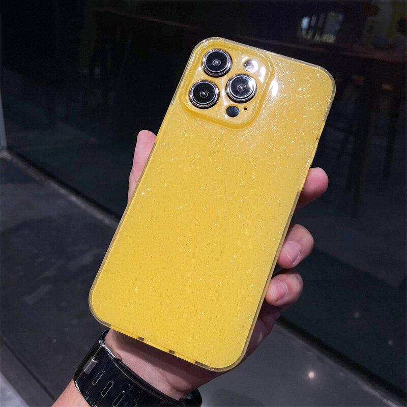 Original Shockproof Silicon Glitter Case For iPhone 11 12 Pro Max Back Cover - 10 Colors - i-Phonecases.com