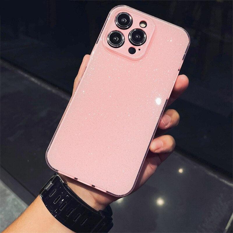 Original Shockproof Silicon Glitter Case For iPhone 11 12 Pro Max Back Cover - 10 Colors - i-Phonecases.com
