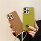 Luxury Woven Liquid Silicone Crossbody Lanyard Case For iPhone 14 13 12 11 X S XR SE 8 7 - i-Phonecases.com